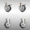 Service Caster 5 Inch 316SS Black Polyurethane Swivel Top Plate Caster Lock Brake 2 Rigid, 2PK SCC-SS316TTL20S514-PPUB-BLK-2-R-2 - alternate 1